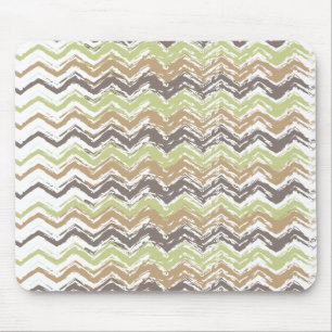 Melon Brandy Scribble ZigZag Pattern Muismat