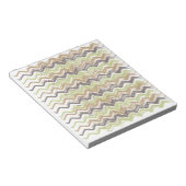 Melon Brandy Scribble ZigZag Pattern Notitieblok (Schuin)