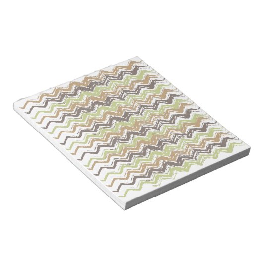 Melon Brandy Scribble ZigZag Pattern Notitieblok (Schuin)