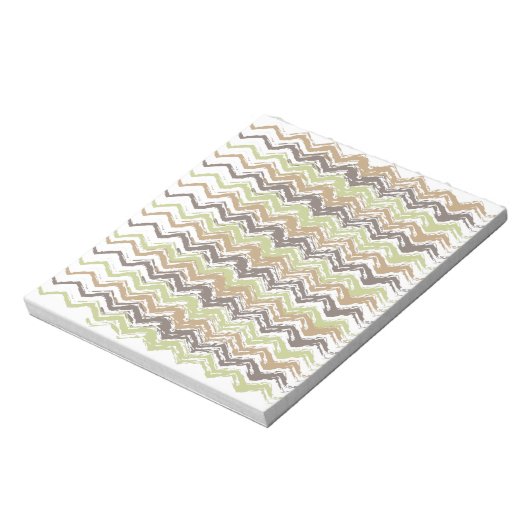 Melon Brandy Scribble ZigZag Pattern Notitieblok (Linkerzijde)