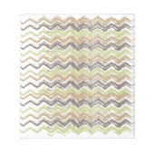 Melon Brandy Scribble ZigZag Pattern Notitieblok (Voorkant)