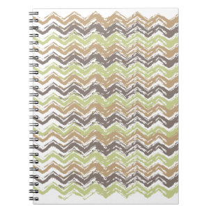 Melon Brandy Scribble ZigZag Pattern Notitieboek