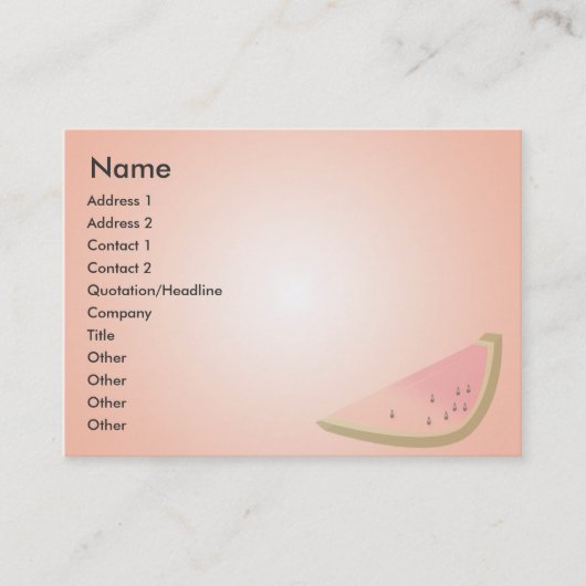 Melon - Chubby Visitekaartje (Voorkant)