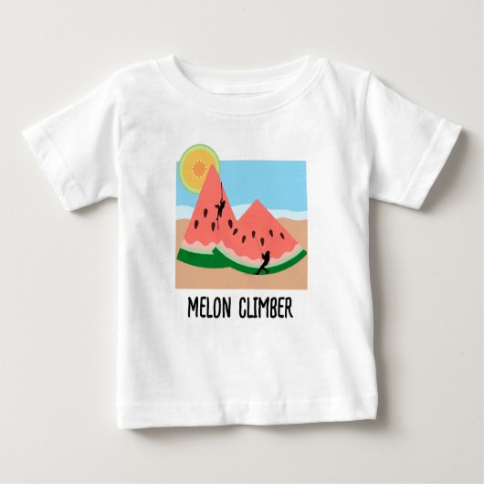 Melon Climber baby T-shirt (Voorkant)