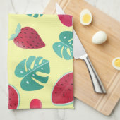 Melon Colorful Theedoek (Quarter Fold)