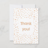 Melon Confetti Waterverf Stippen Bedankt Card (Voorkant)