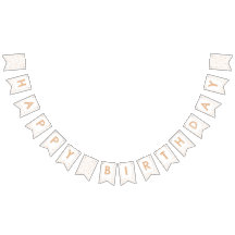 Melon Confetti Waterverf Stippen Bunting Flag