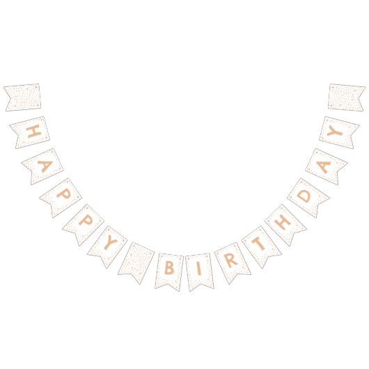 Melon Confetti Waterverf Stippen Bunting Flag Vlaggetjes (Alle)