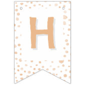 Melon Confetti Waterverf Stippen Bunting Flag Vlaggetjes (Tweede vlag)