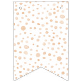 Melon Confetti Waterverf Stippen Bunting Flag Vlaggetjes (Eerste vlag)