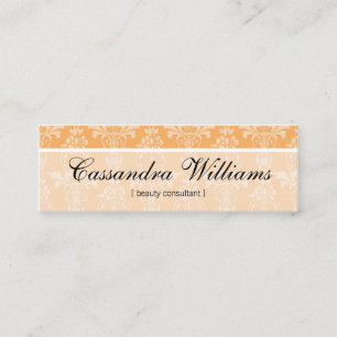 Melon Damask Beauty Micro Mini Visitekaartjes