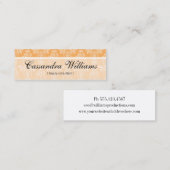 Melon Damask Beauty Micro Mini Visitekaartjes (Voorkant / Achterkant)
