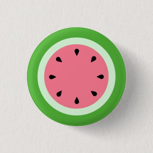Melon d'eau/Watermeloen Ronde Button 3,2 Cm (Voorkant)