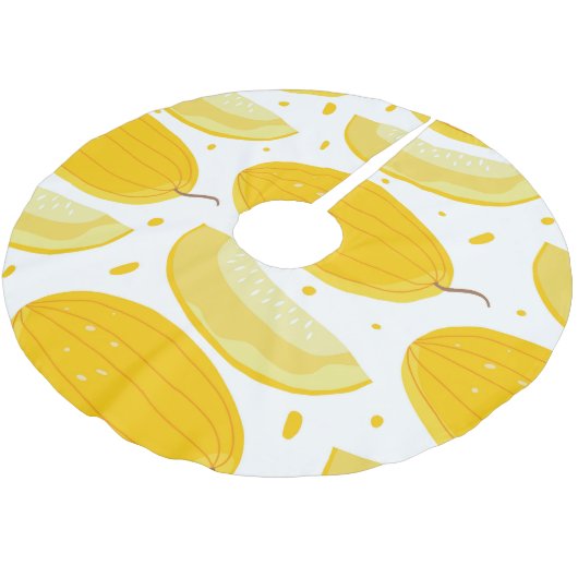 Melon Doodle Fruit  ontwerp Kerstboom Rok (Gekanteld)