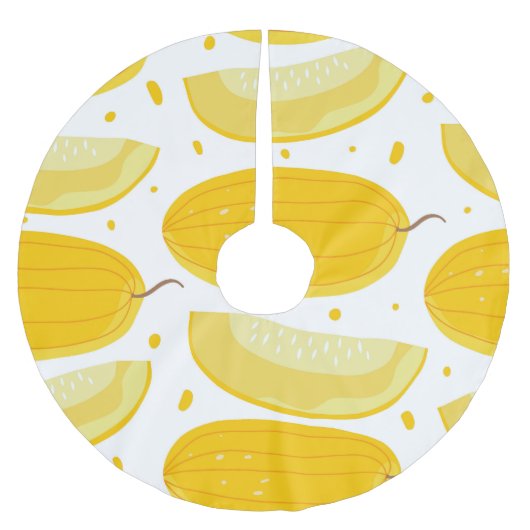 Melon Doodle Fruit ontwerp Kerstboom Rok (Voorkant)