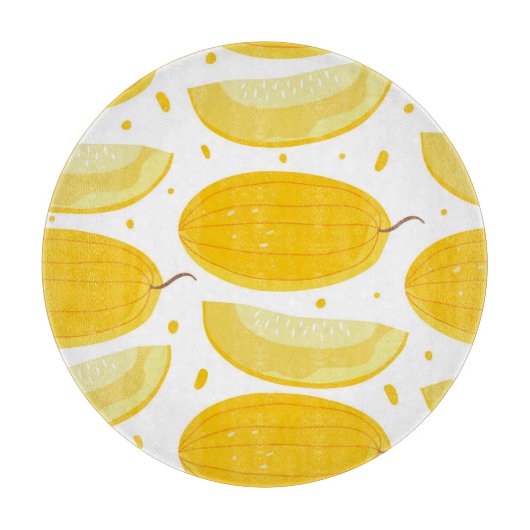 Melon Doodle Fruit ontwerp Snijplank (Voorkant)
