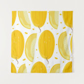 Melon Doodle Fruit ontwerp Wandkleed (Voorkant (horizontaal))