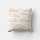 Melon Dreamtime Watercolor Wolken Kussenhoes Kussen (Achterkant)