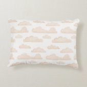 Melon Dreamtime Waterverf Clouds Accent Pillow Accent Kussen (Achterkant)