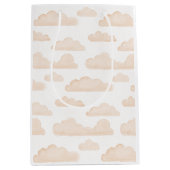 Melon Dreamtime Waterverf Clouds Gift Bag Medium Cadeauzakje (Voorkant)