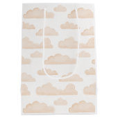 Melon Dreamtime Waterverf Clouds Gift Bag Medium Cadeauzakje (Achterkant)