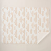 Melon Dreamtime Waterverf Clouds Sherpa Blanket Sherpa Deken (Voorkant (horizontaal))