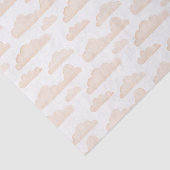 Melon Dreamtime Waterverf Clouds Tissue Paper Tissuepapier (Detail)