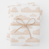 Melon Dreamtime Waterverf Clouds Wrapping Paper (In situ)