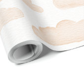 Melon Dreamtime Waterverf Clouds Wrapping Paper Cadeaupapier (Rol Hoek)