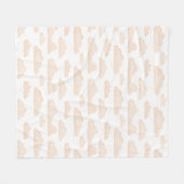 Melon Dreamtime Waterverf Wolken Fleece Deken (Voorkant (Horizontaal))