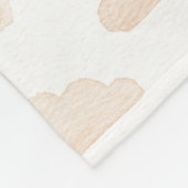 Melon Dreamtime Waterverf Wolken Fleece Deken (Hoek)