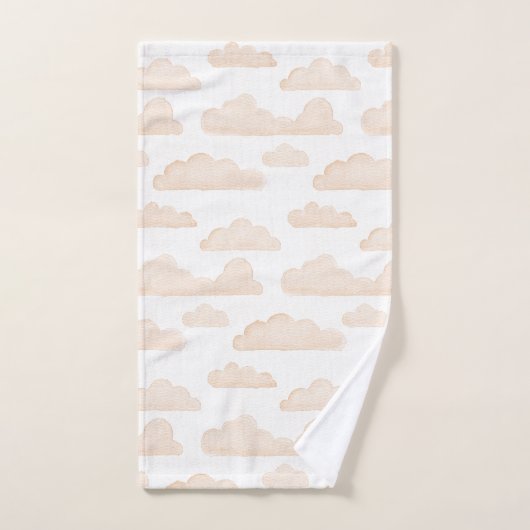 Melon Dreamtime Waterverf Wolken Handdoek (Handdoek)