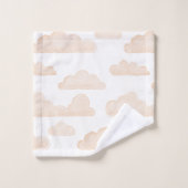 Melon Dreamtime Waterverf Wolken Handdoek (Wasdoekje)