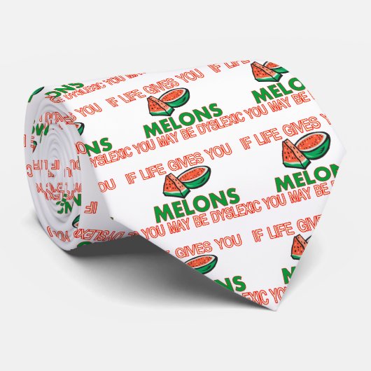Melon Dyslexie Stropdas (Opgerold)