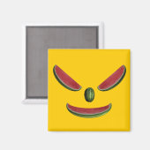 Melon Face glimlachen Magneet (Voorkant / Achterkant)