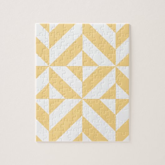 Melon Geometrische Art Deco Legpuzzel (Verticaal)