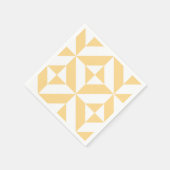 Melon Geometrische Art Deco Servet (Hoek)