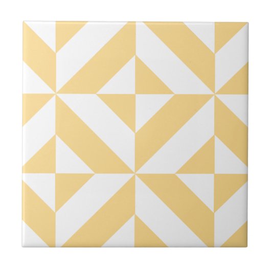 Melon Geometrische Art Deco Tegeltje (Voorkant)