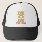 Melon/Gold Text Ma om te worden Trucker Pet (Voorkant)
