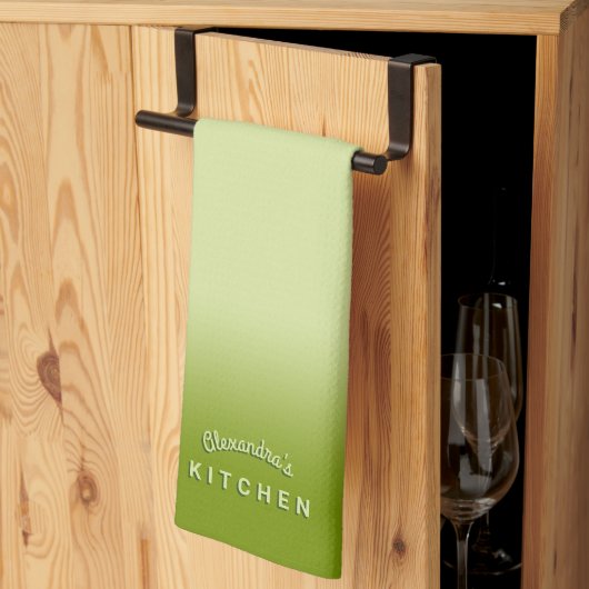 Melon Green Ombre Theedoek (Derde Gevouwen)