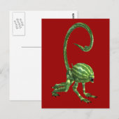 Melon Head Creature Briefkaart (Voorkant / Achterkant)