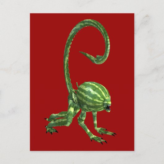 Melon Head Creature Briefkaart (Voorkant)