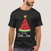 Melon kerstboom Dit Zee T-shirt (Voorkant)