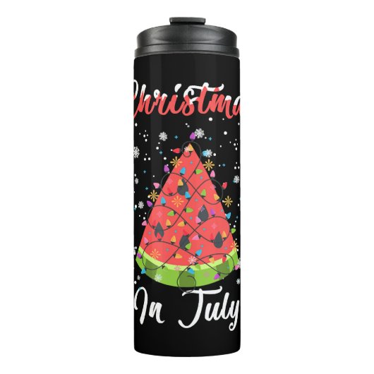 Melon Kerstmis Kerstmis Kerstmis in juli Thermosbeker (Voorkant)