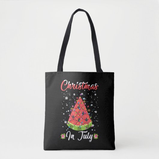 Melon Kerstmis Kerstmis Kerstmis in juli Tote Bag (Voorkant)