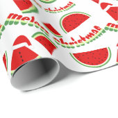 Melon Kerstmis Pattern Cadeaupapier (Rol Hoek)