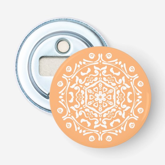 Melon Mandala Button Flesopener (Voorkant)