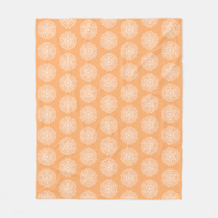 Melon Mandala Fleece Deken