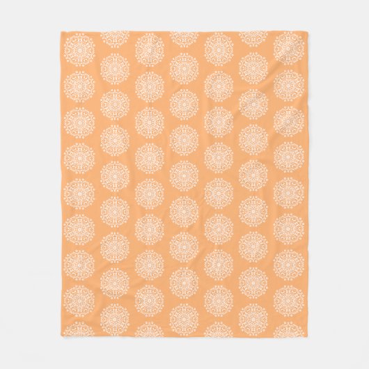 Melon Mandala Fleece Deken (Voorkant)