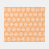 Melon Mandala Fleece Deken (Voorkant (Horizontaal))